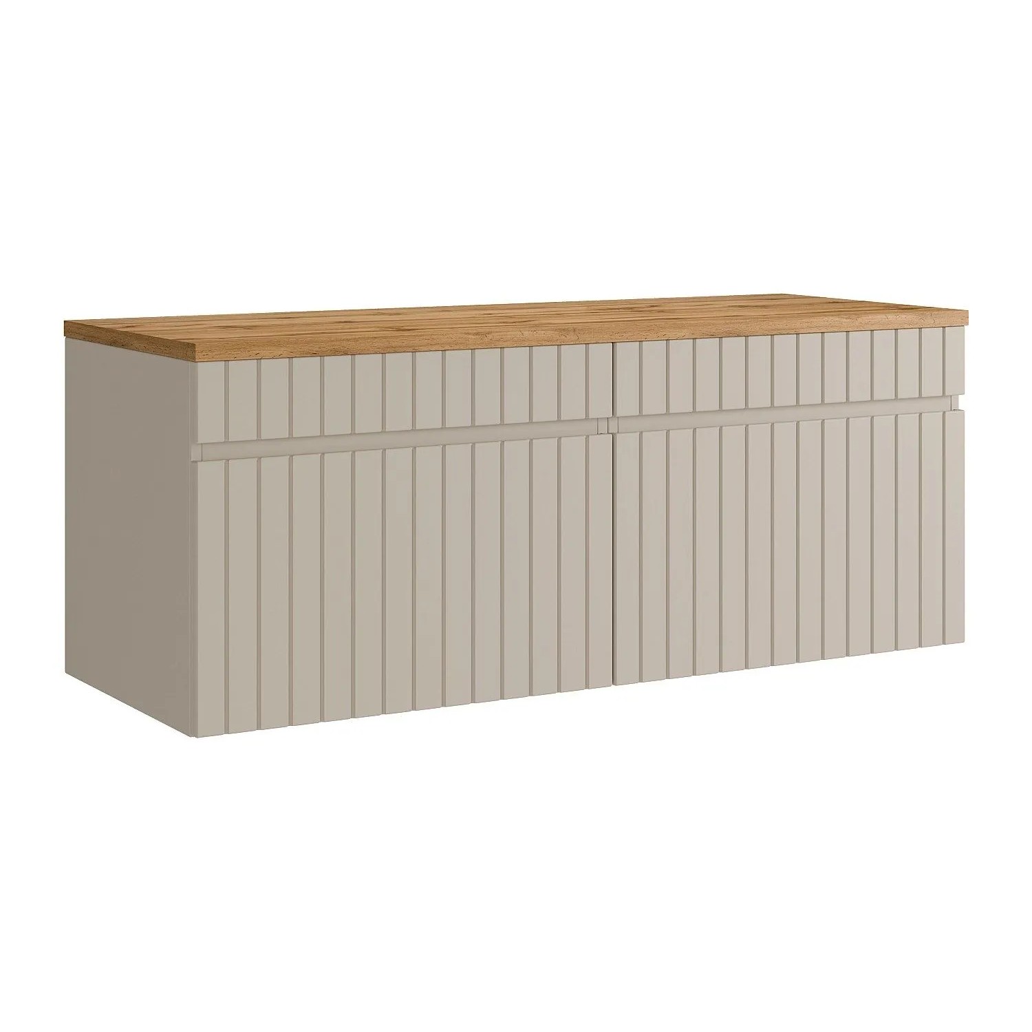 Vente-unique Waschbeckenunterschrank Satara Beige 120 cm