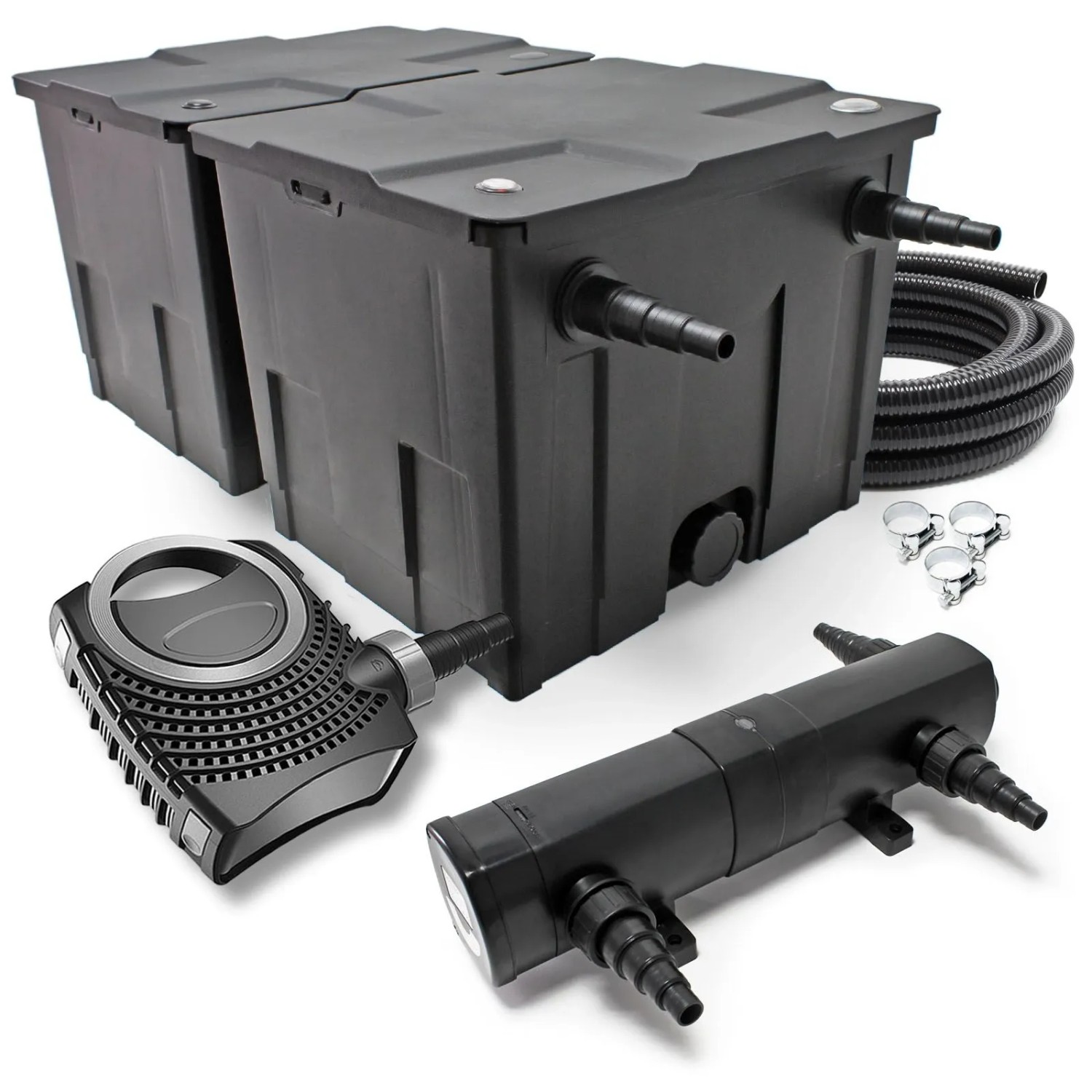Sunsun Cbf-350B Cuv-236 36W Set Neo6000 Pumpe Schlauch Teichfilterset