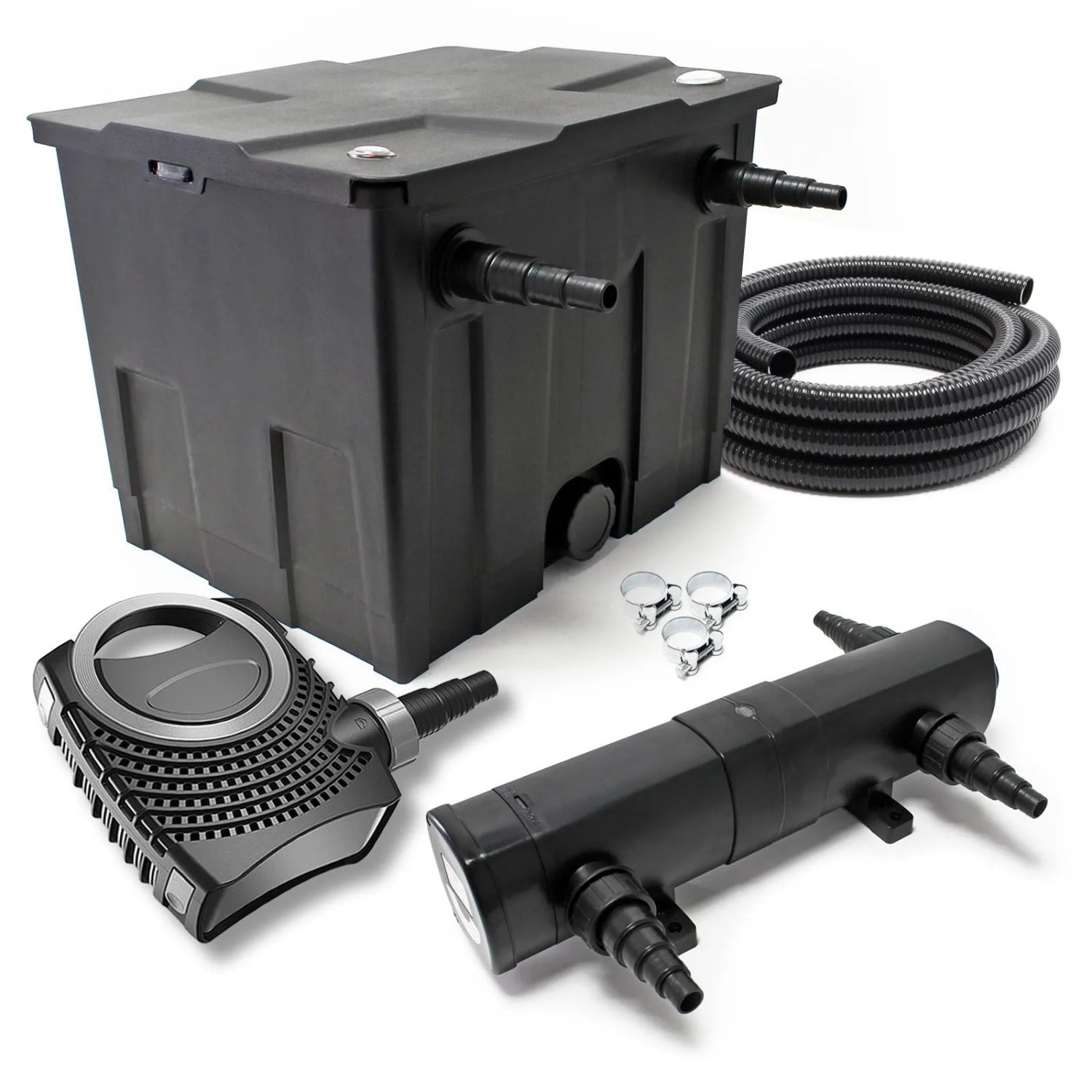Sunsun Cbf-350 Cuv-224 24W Set Neo3800 Pumpe Schlauch Teichfilterset