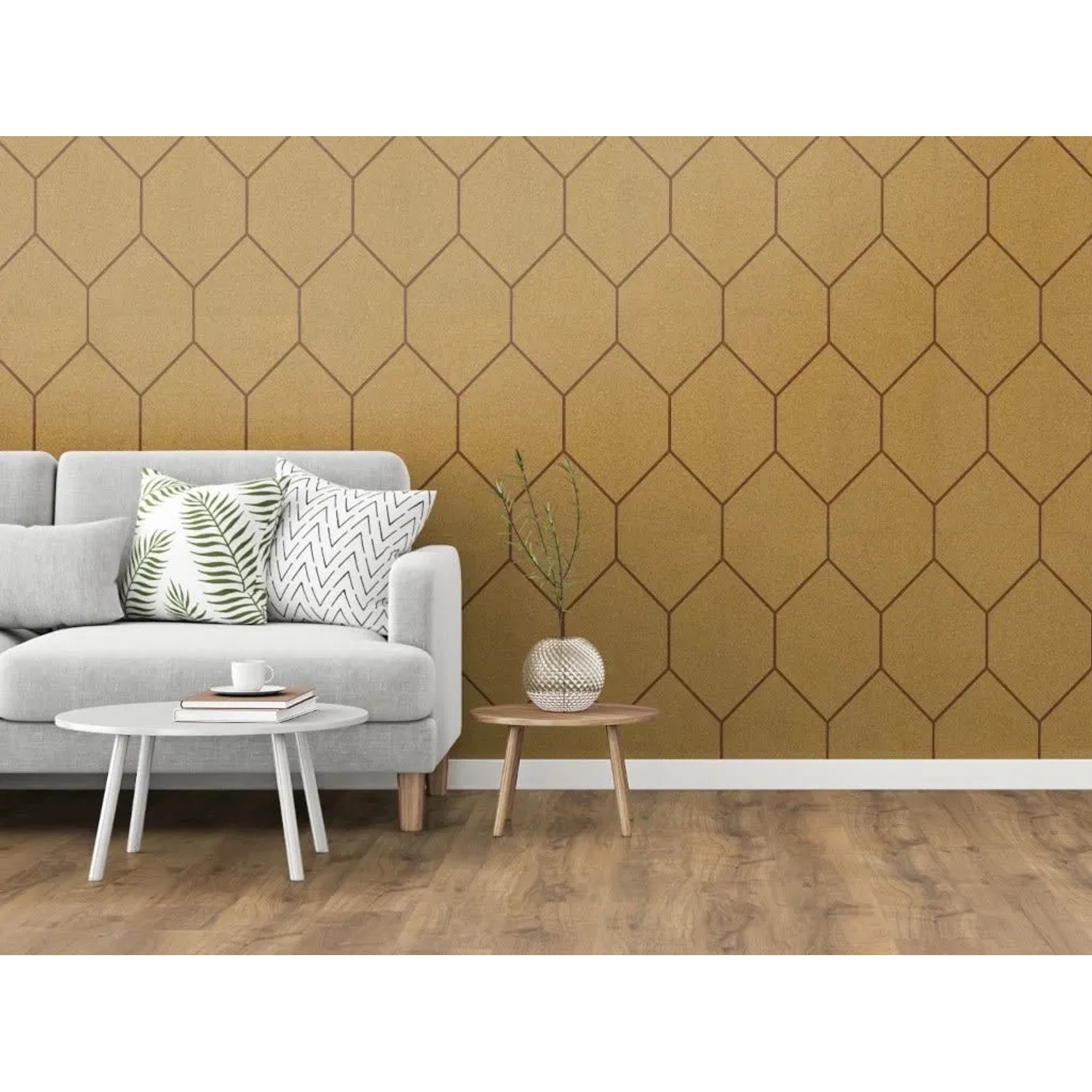 Granorte Kork Wandfliese Groovy Terracotta mit CORKGUARD-Oberfläche