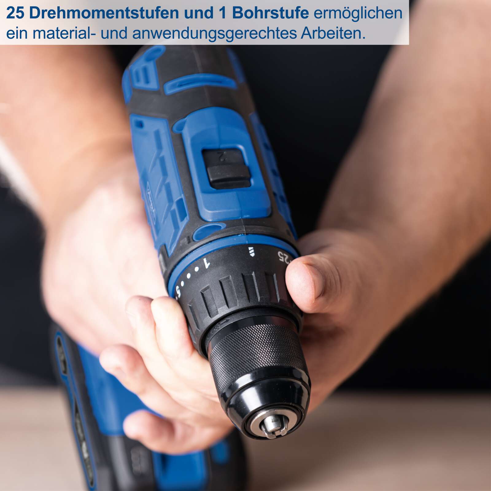 Werkzeugkoffer C-DTB74/1-X Scheppach -20V | 1,5-13mm Spannbereich | 50Nm Drehmoment | ohne Schlagfunktion | inkl. 2Ah Akku + 2,4A Ladegerät Bild 5