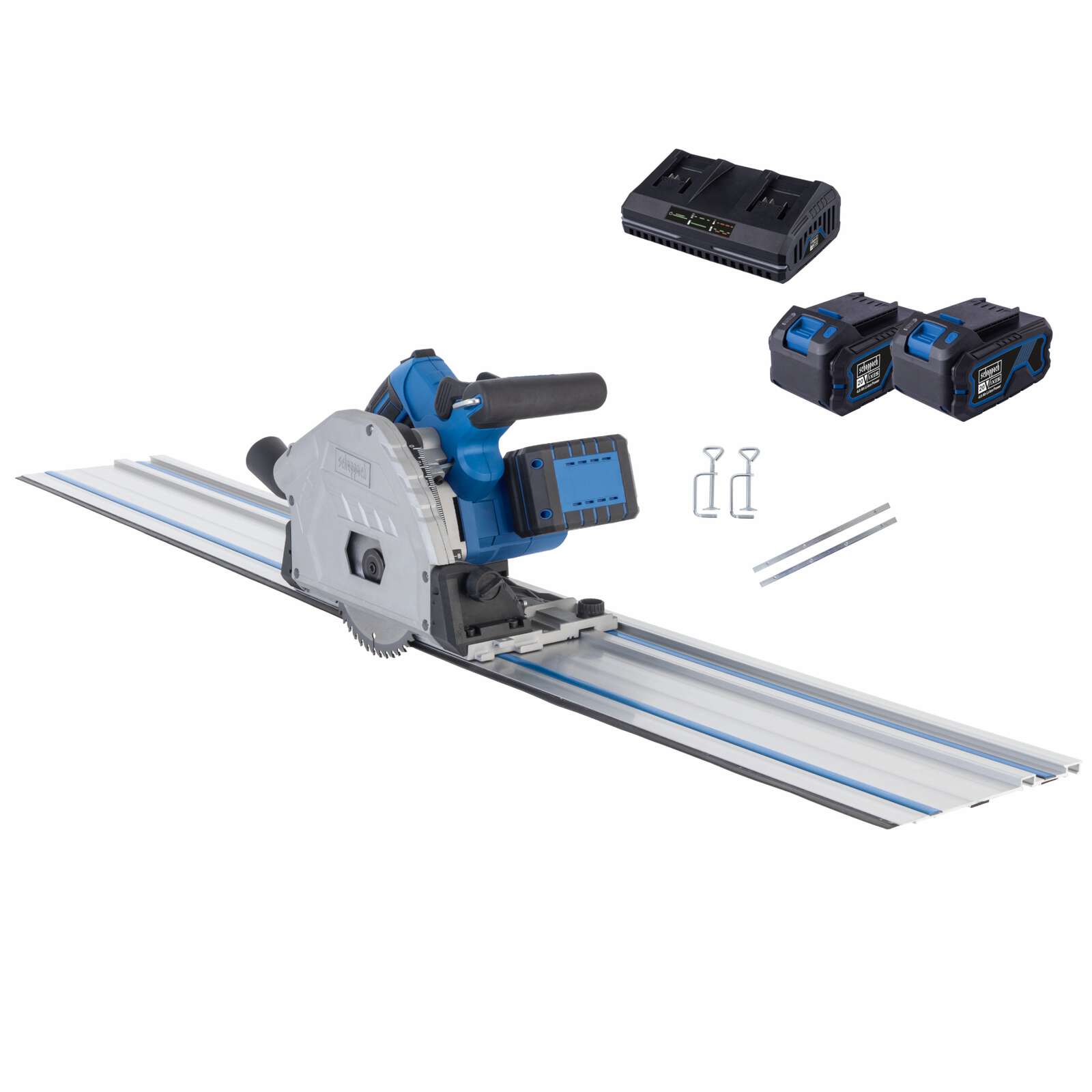 Akku-Tauchsäge BC-PL60-X Scheppach - 20V | 165mm Sägeblatt | 48 Zähne | 61mm Schnitttiefe | inkl. 2x 4Ah Akku + 2,4A Doppelladegerät Bild 4