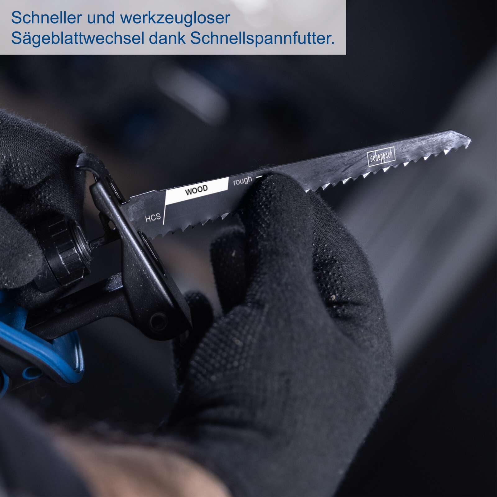 Akku-Säbelsäge BC-RS220-X Scheppach - 20V | 22mm Hublänge | 0-3000 min-1 stufenlose Hubzahl | LED-Leuchte | inkl. 2Ah Akku + 2,4A Ladegerät
