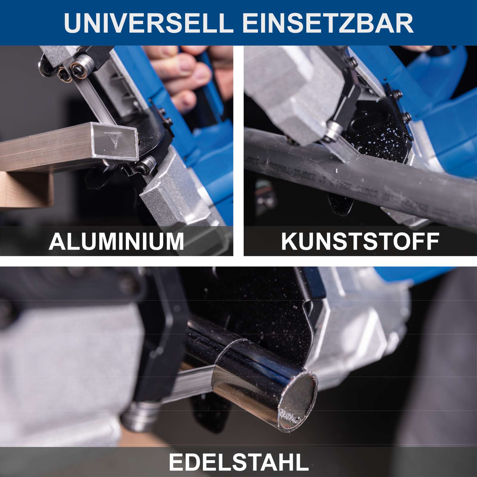 Akku Metallbandsäge C-MBS635-X Scheppach - 20V | 330-630min-1 Drehzahleinstellung | 63,5cm Schnittdurchmesser | inkl. 2Ah Akku & 2,4A Ladegerät Bild 2