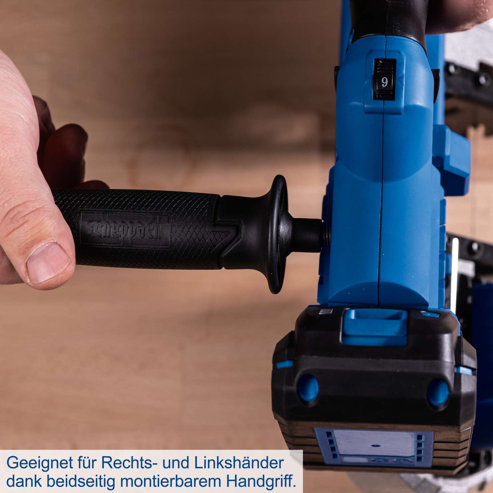 Akku Metallbandsäge C-MBS635-X Scheppach - 20V | 330-630min-1 Drehzahleinstellung | 63,5cm Schnittdurchmesser | inkl. 2Ah Akku & 2,4A Ladegerät Bild 5