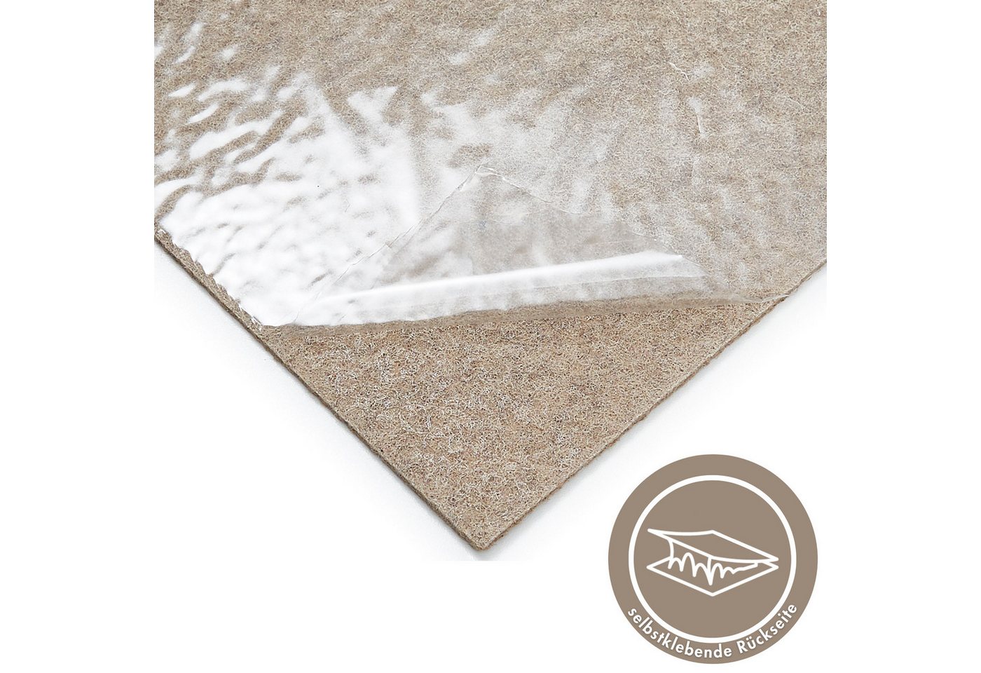 Andiamo Teppichfliese Skandi, selbstklebend, Gesamthöhe ca. 4 mm, rechteckig, 40x40 cm, 25 Stück (4 qm), 50 Stück (8 qm) oder 100 Stück (16 qm) Bild 5