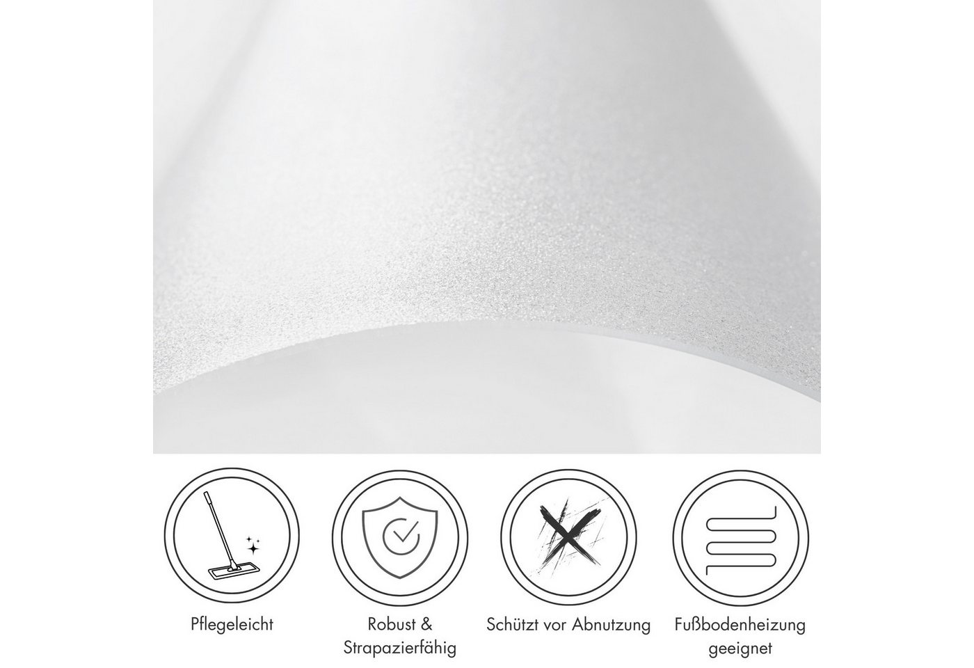 Andiamo Bodenschutzmatte Bürostuhlmatte transparent, 1-St., Bodenschutzplatte, robust & strapazierfähig für den täglichen Gebrauch Bild 2