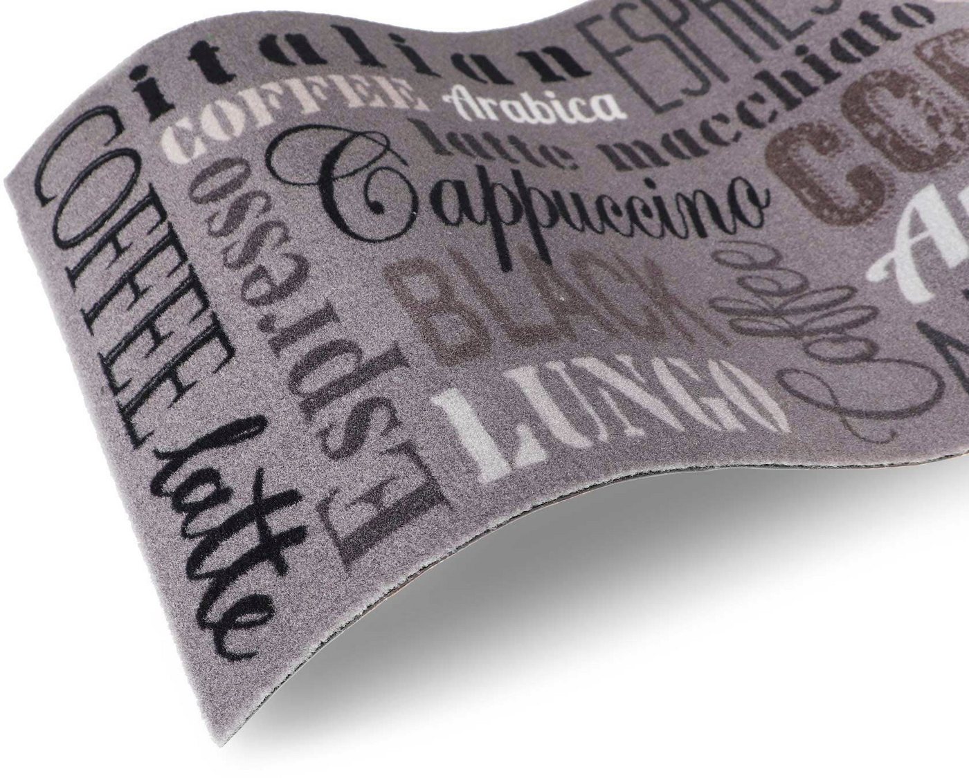 Primaflor-Ideen in Textil Küchenläufer COFFEE, Made in Belgium, rechteckig, Höhe: 6,5 mm, mit Schriftzug, Größe 50x150 cm, rutschhemmend, waschbar, Küche Bild 3