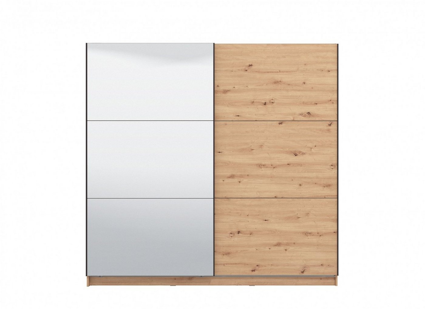 OTTO home Schwebetürenschrank Sierra Kleiderschrank mit Spiegel Garderobe Topseller inklusive Inneneinteilung & Kleiderstange, FSC®-Zertifiziert Bild 4