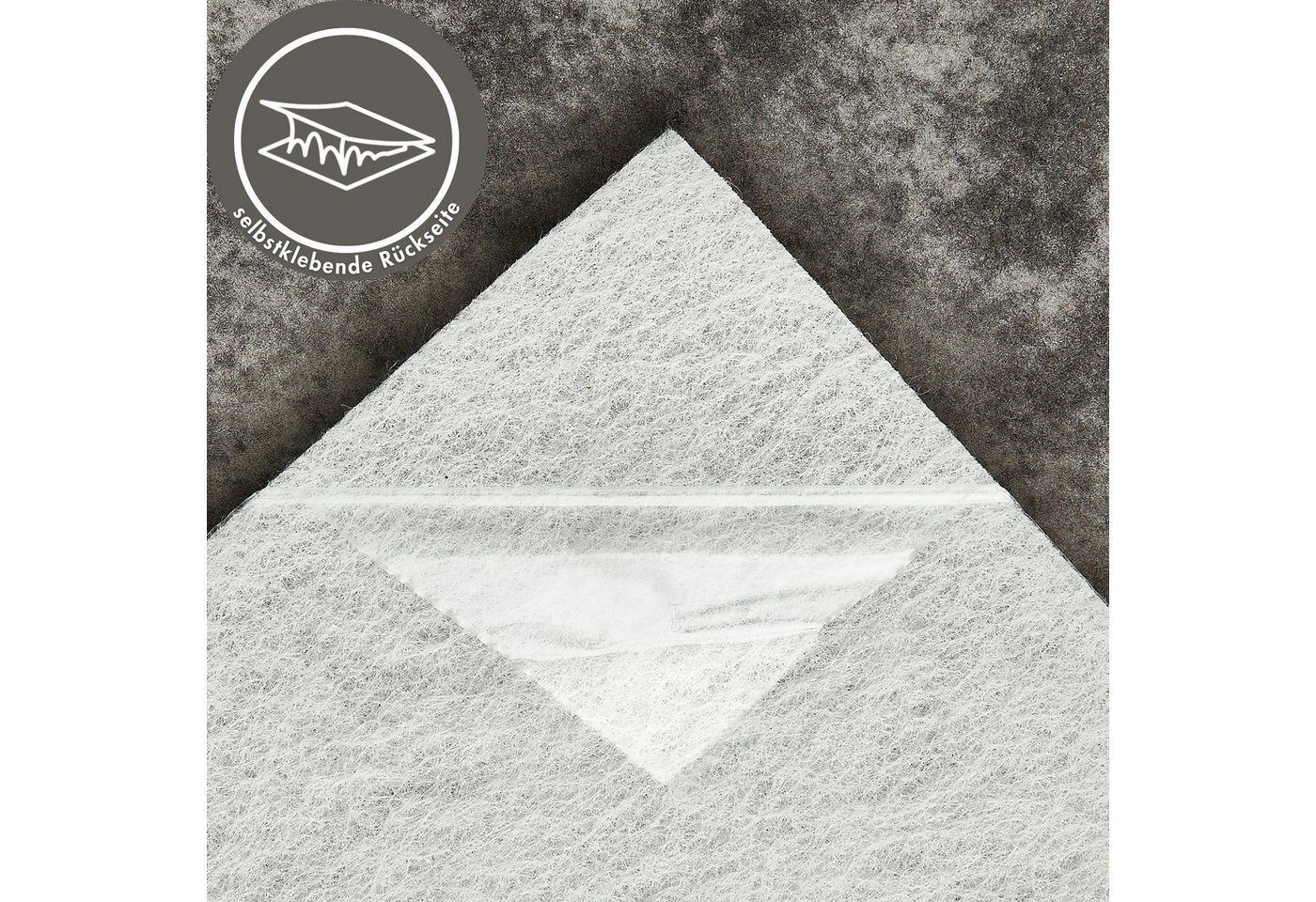 Andiamo Teppichfliese Colmar Nadelfilz, Gesamthöhe ca. 4 mm, quadratisch, 40x40 cm, selbstklebend, robust & strapazierfähig, 25 Stück (4 qm)