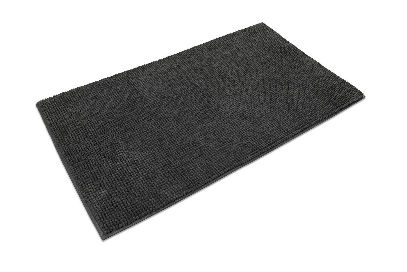Wecon home Basics Badematte Balu, Badezimmer Teppich, Badvorleger, Höhe 14 mm, rutschhemmend beschichtet, fußbodenheizungsgeeignet, Polyester, rechteckig, Chenille, waschbar, rutschfest, schnell trocknend, weich, Badteppich Bild 3