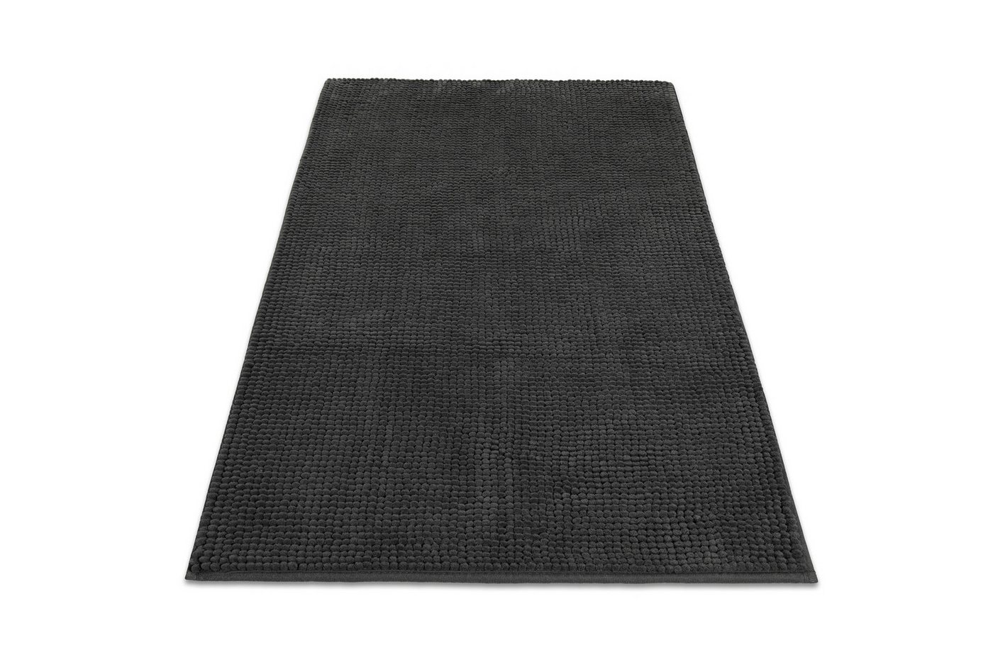 Wecon home Basics Badematte Balu, Badezimmer Teppich, Badvorleger, Höhe 14 mm, rutschhemmend beschichtet, fußbodenheizungsgeeignet, Polyester, rechteckig, Chenille, waschbar, rutschfest, schnell trocknend, weich, Badteppich Bild 4