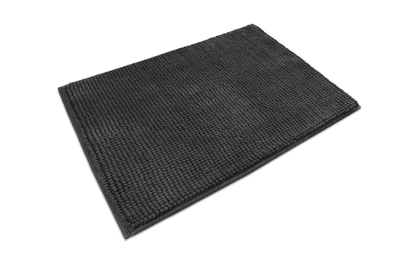 Wecon home Basics Badematte Balu, Badezimmer Teppich, Badvorleger, Höhe 14 mm, rutschhemmend beschichtet, fußbodenheizungsgeeignet, Polyester, rechteckig, Chenille, waschbar, rutschfest, schnell trocknend, weich, Badteppich Bild 5
