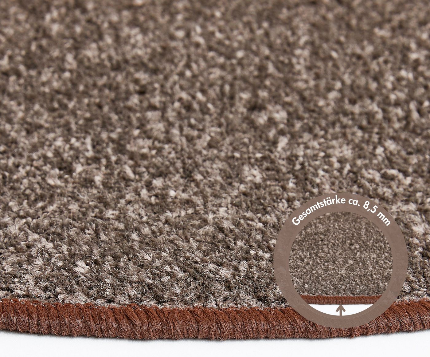 Andiamo Stufenmatte Casablanca, halbrund, Höhe: 6,5 mm, Uni Farben, selbstklebend, strapazierfähig, 15 Stück in einem Set Bild 2