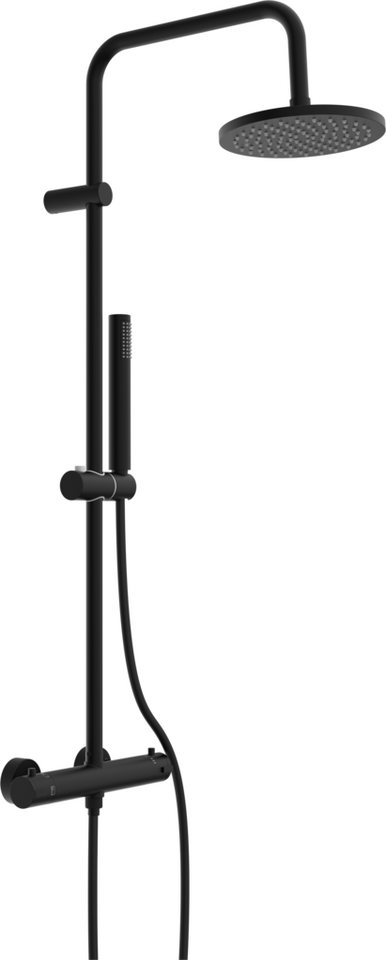 welltime Brausegarnitur Porto, Höhe 101 cm, 1 Strahlart(en), Duschsystem inkl. Thermostat mit Sicherheitssperre bei 38 °C, extra langer Schlauch Bild 4
