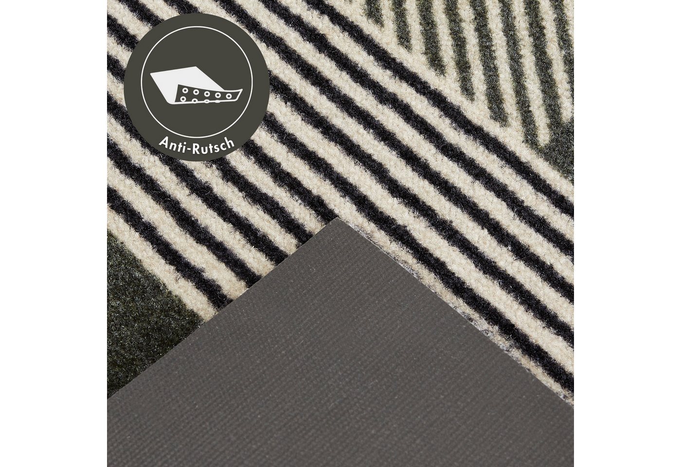 Barbara Becker Fußmatte Sense, rechteckig, Höhe: 7 mm, Schmutzfangmatte, modernes Design, waschbar, auch als Läufer