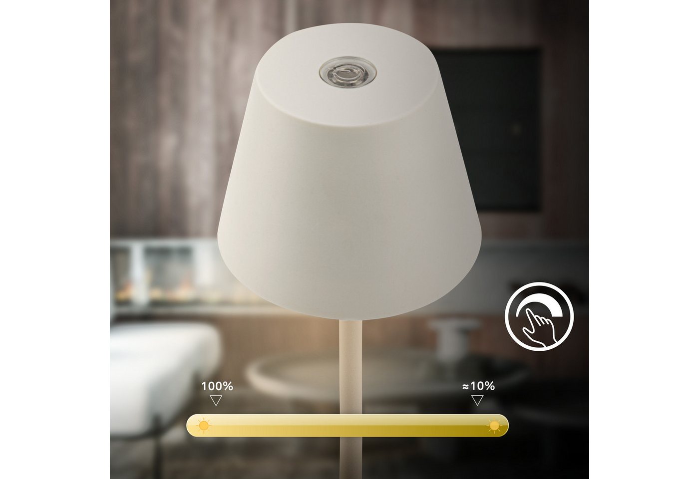 Briloner Leuchten LED Außen-Tischleuchte KIKI NANO 7653016