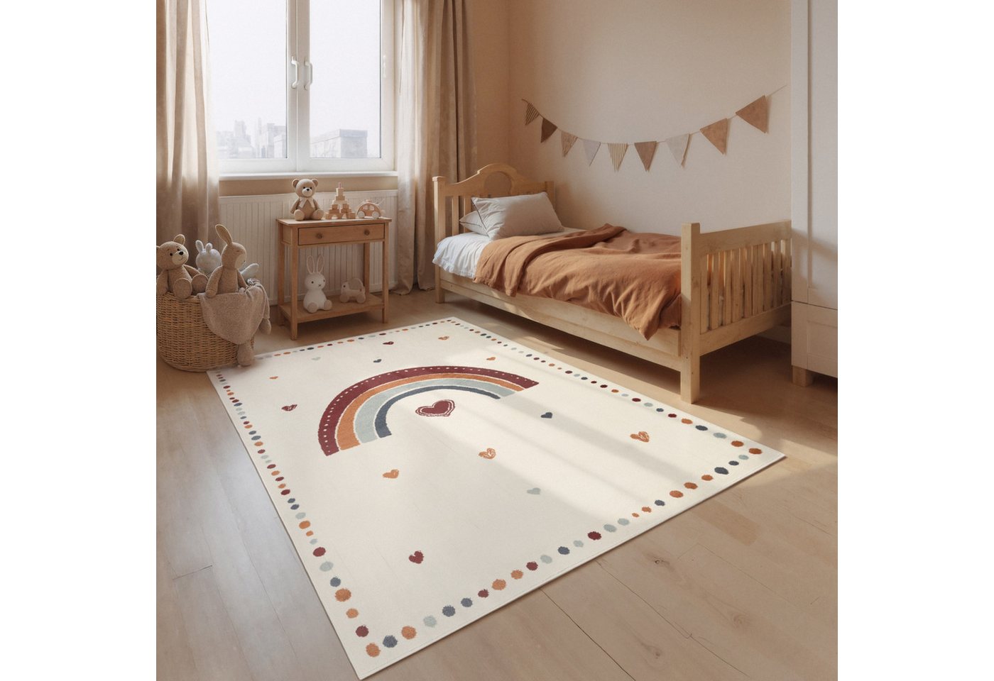 HANSE Home Kinderteppich Luvy, rechteckig, Höhe: 10 mm, Pflegeleicht, Weich, Kinderzimmer, Spielteppich, Spielunterlage Bild 4