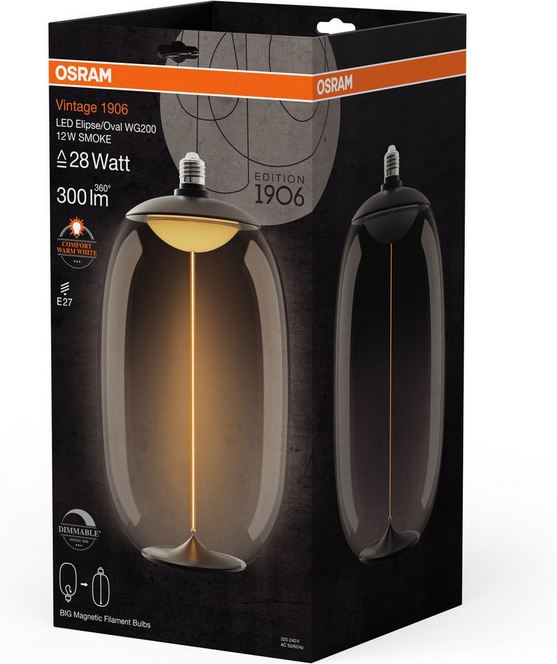 Osram LED-Filament Vintage 1906 Big Elipse Oval, E27, 1 St., Warmweiß