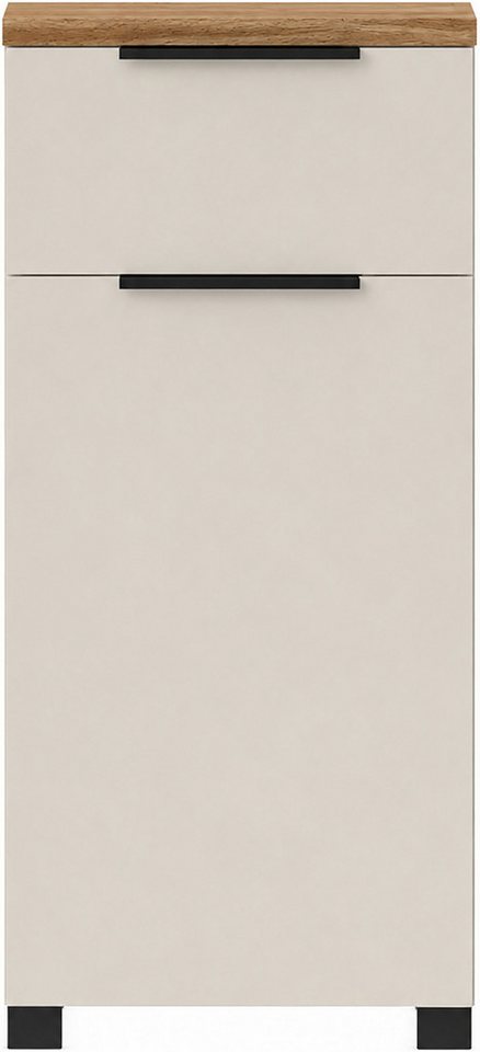Schildmeyer Unterschrank Saga, mit fühlbarer Holzstruktur, Breite 40 cm, Made in Germany (1-St) Eiche Landhaus Dekor mit fühlbarer Struktur, Made in Germany Bild 3