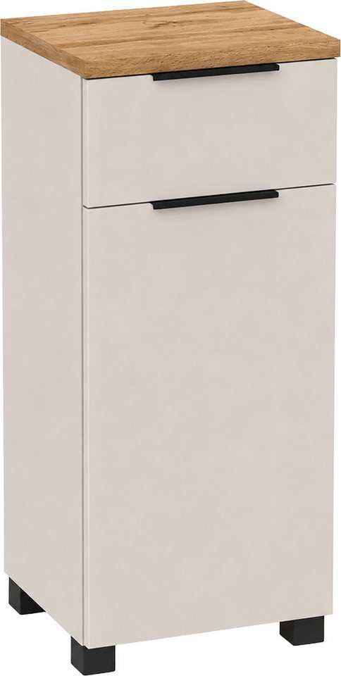 Schildmeyer Unterschrank Saga, mit fühlbarer Holzstruktur, Breite 40 cm, Made in Germany (1-St) Eiche Landhaus Dekor mit fühlbarer Struktur, Made in Germany Bild 5