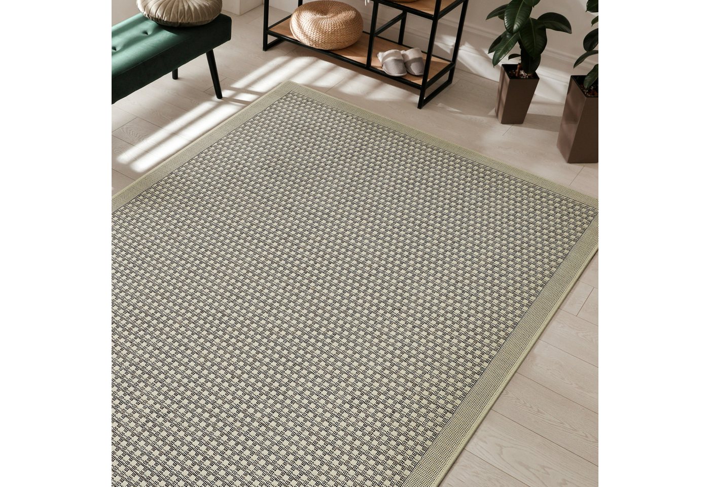Andiamo Teppich Savannah, rechteckig, Höhe: 4 mm, Flachgewebe, In- und Outdoor geeignet, Wohnzimmer Bild 4