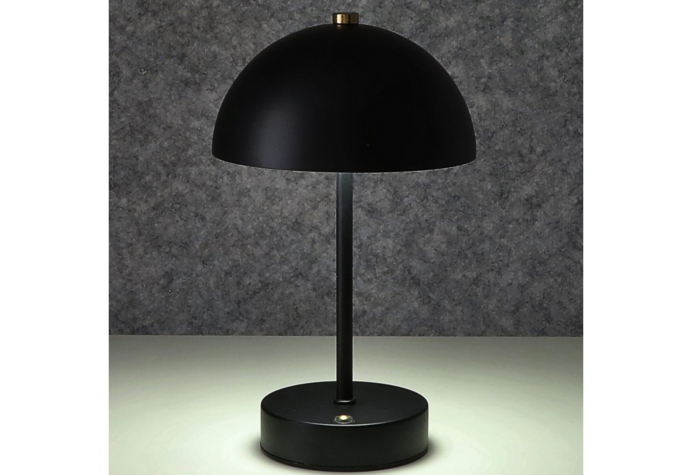CEPEWA LED Tischleuchte LED Leuchte 'Oslo' schwarz USB 16 LEDs Eisen Ø15x25,5cm 3 Weißtöne Bild 3