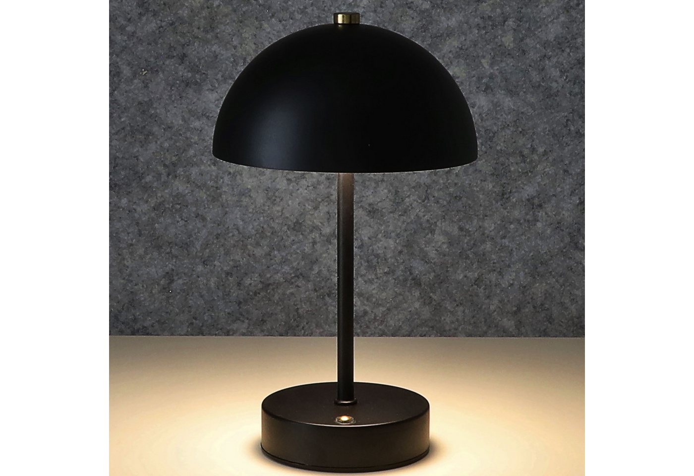CEPEWA LED Tischleuchte LED Leuchte 'Oslo' schwarz USB 16 LEDs Eisen Ø15x25,5cm 3 Weißtöne Bild 5