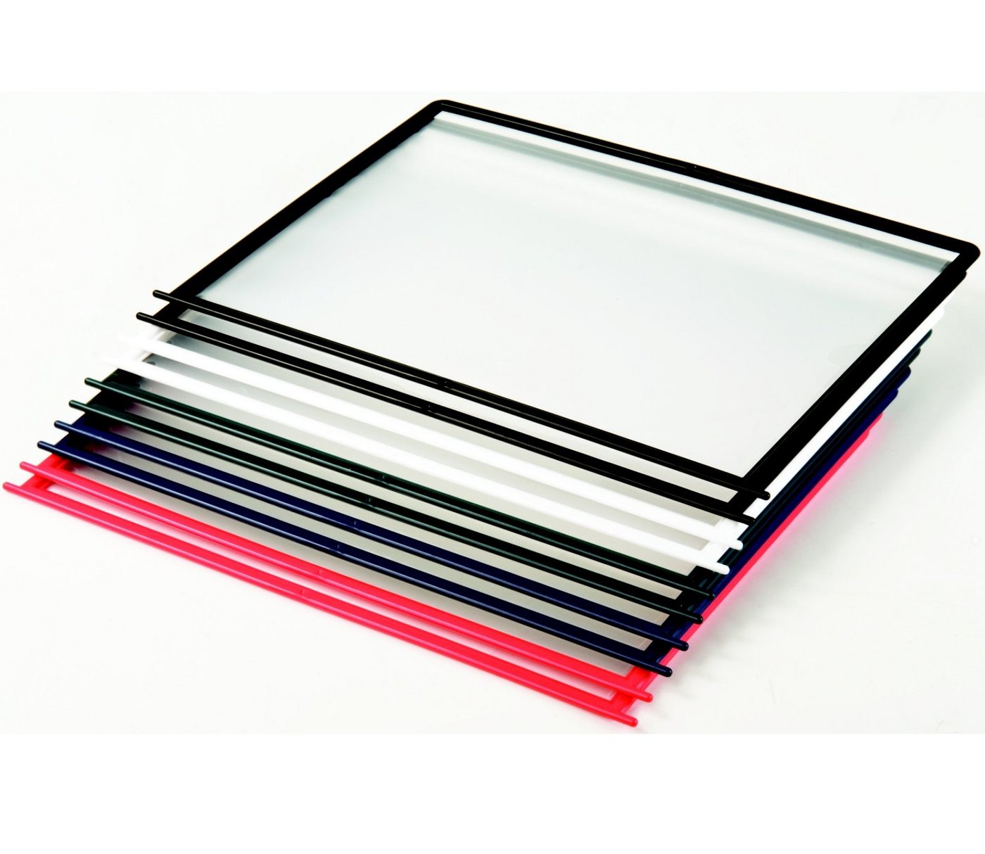 ProfiOffice Klemmtafel Sichttafelsystem OfficeForce Rondell inkl. 10 Klapprahmen, drehbar, standfester, massiver Fuß Bild 2