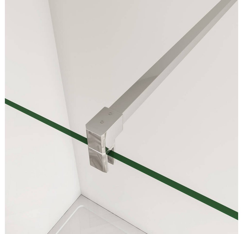 duschspa Duschwand Duschtrennwand Duschwand Glaswand Walk in Dusche 200cm Nano Glas, Einscheibensicherheitsglas, Sicherheitsglas, (Set), Nano Glas Bild 3
