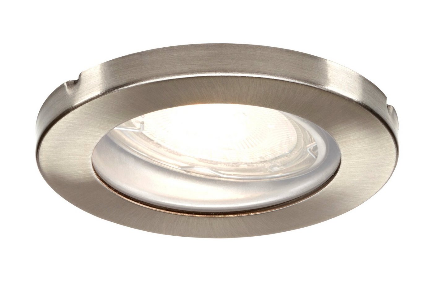 TRANGO LED Einbaustrahler, 6729IP-062MOSD 6er Set IP44 LED Badeinbaustrahler aus Edelstahl gebürstet in Rund incl. 6x Ultra flach 3 Stufen dimmbar LED Modul nur 3cm Einbautiefe für Bad, Außen, Deckenstrahler, Einbauspot Bild 2