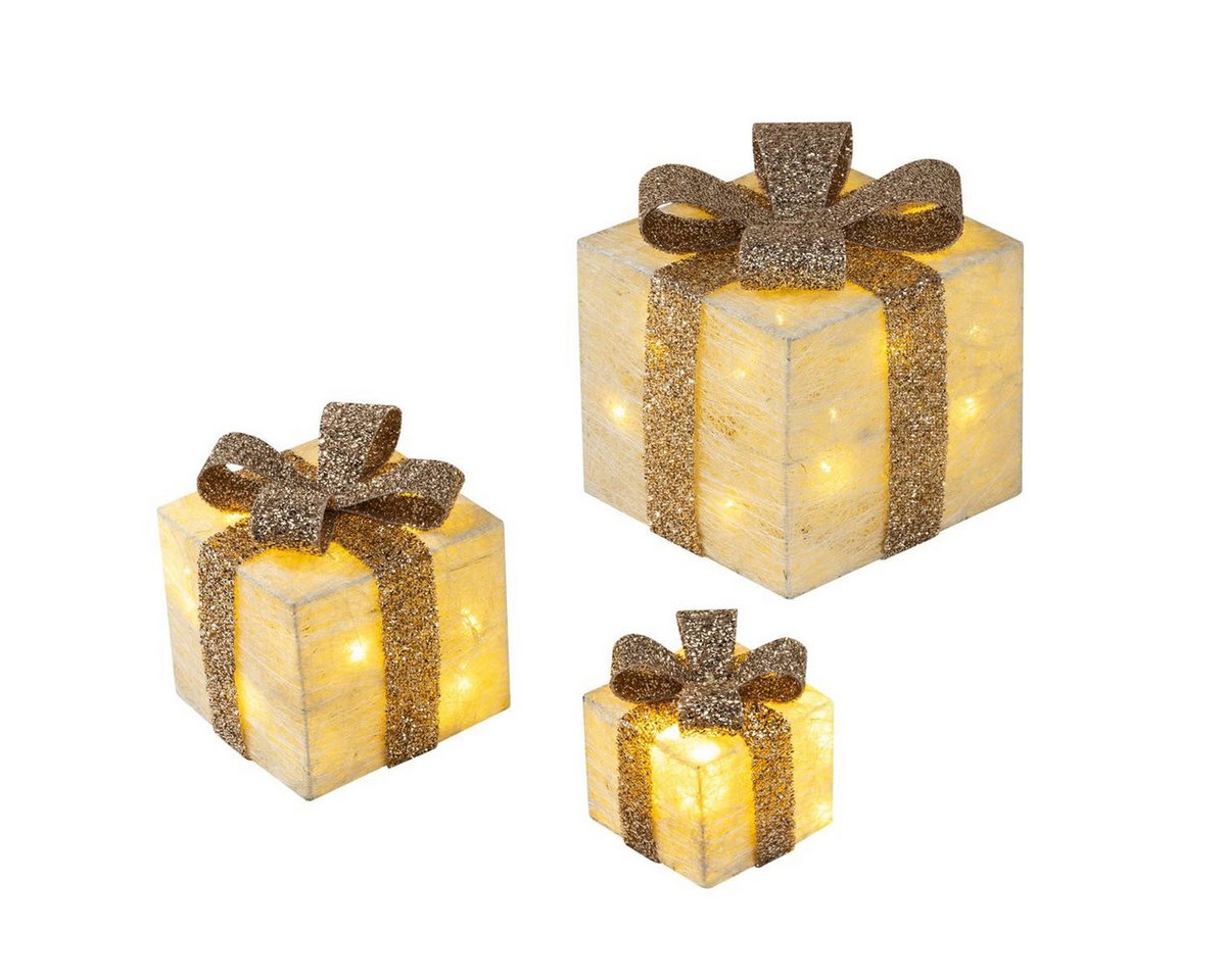 Bambelaa! LED Dekolicht Bambelaa! Led Deko Leucht Geschenk Boxen 3er Set inkl. Timer Funktion, Gelb Bild 5