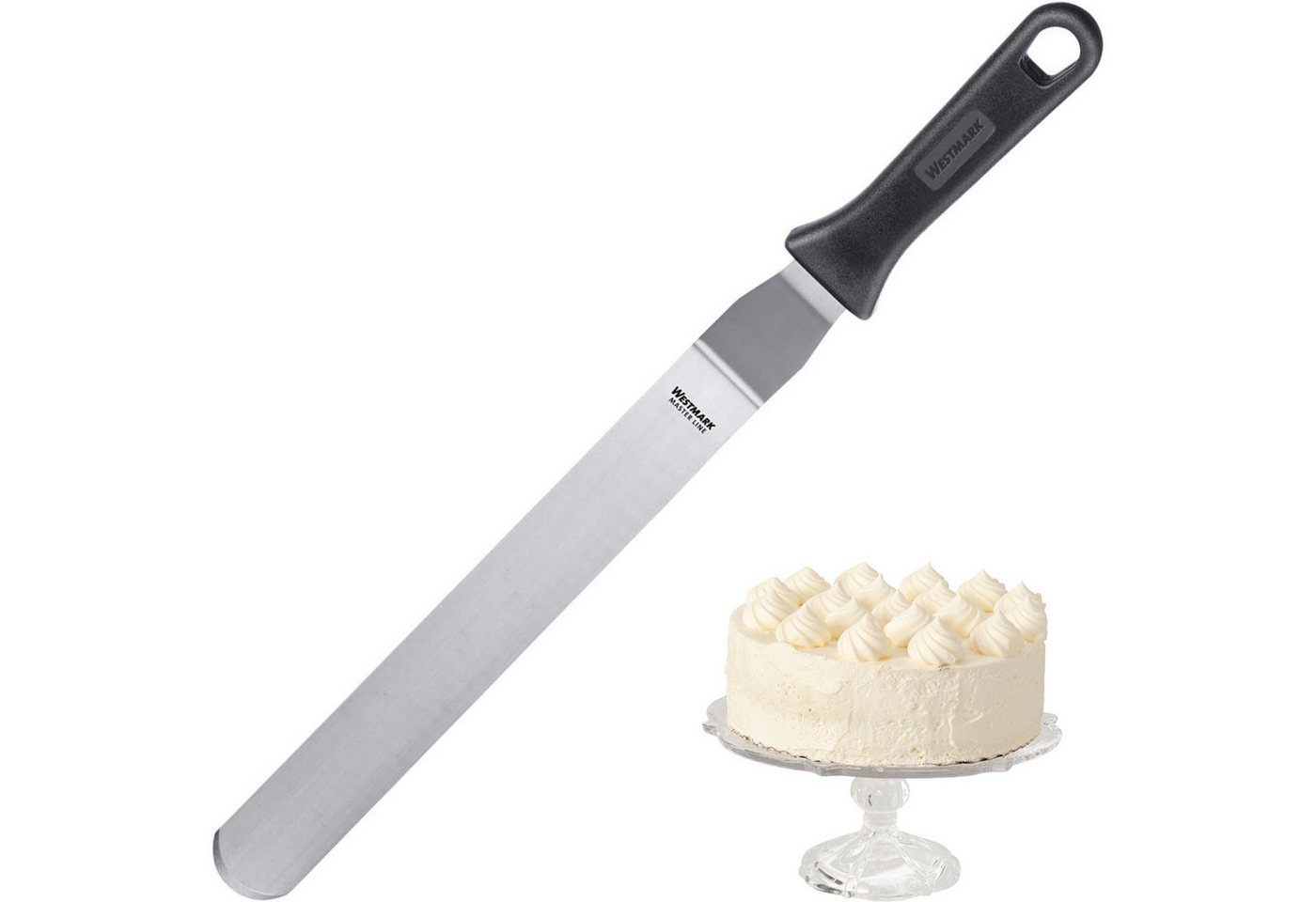 WESTMARK Winkelpalette Gewinkelt, Flexibel, Länge: 43 cm, Profi-Winkelpalette/Konditorenmesse