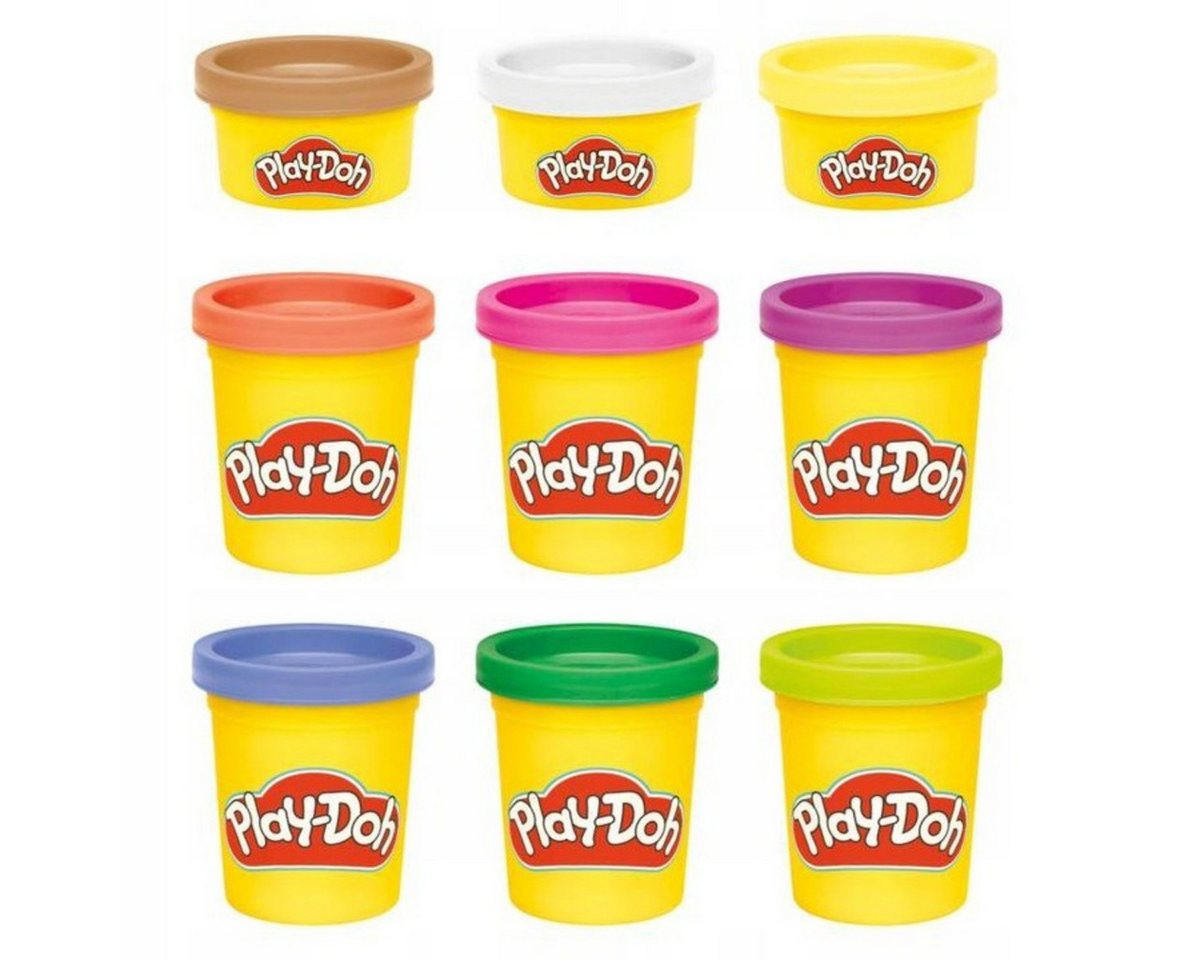 Play-Doh Knete Hasbro Play-Doh Knete Modelliermasse 6×57 g + 3×28 g, bunter, Set (9 teilig, 9-tlg., 426g), 9er Pack Bild 4