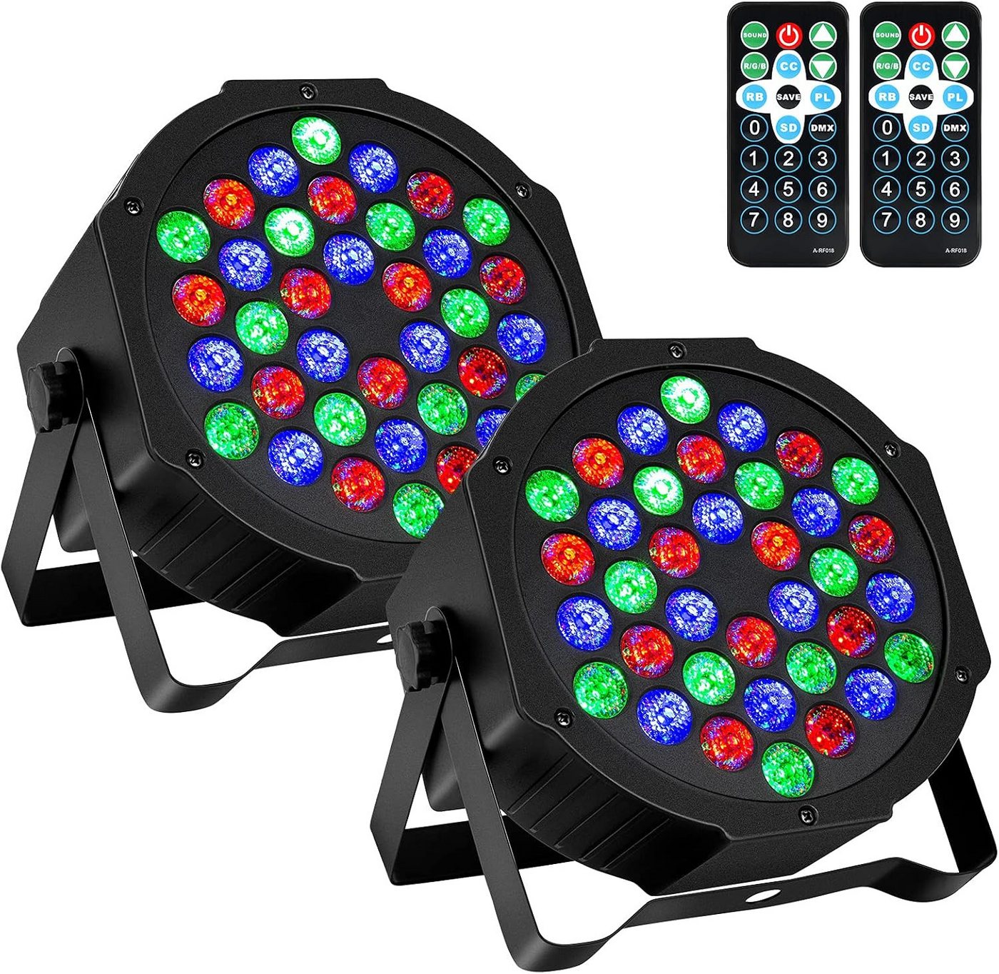 GarveeMore LED Discolicht 36LEDs Disco Partylicht DMX & Fernbedienung für Events Bild 2