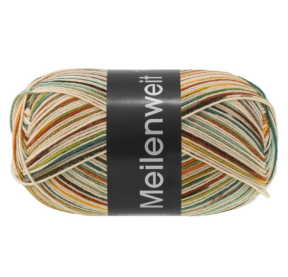 LANA GROSSA MEILENWEIT 100 FORESTA Häkelwolle, 420 m (100 g Knäuel 4-fach Sockenwolle, Extra strapazierfähig, waschmaschinenfest und filzfrei), 100 g