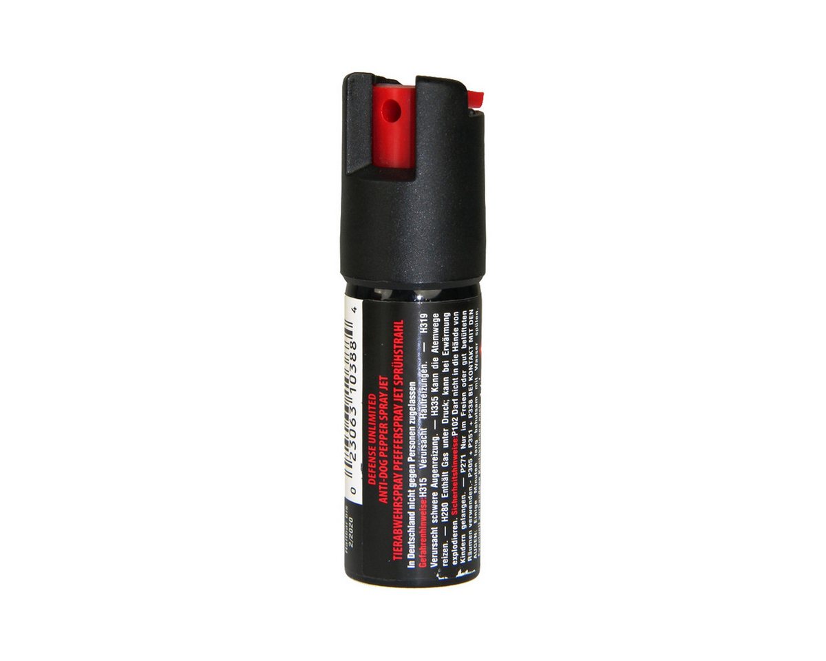 KH Security Marderspray Geschenkbox: Alarm-Taschenlampe schwarz + Pfefferspray, Reichweite von bis zu 5 Metern