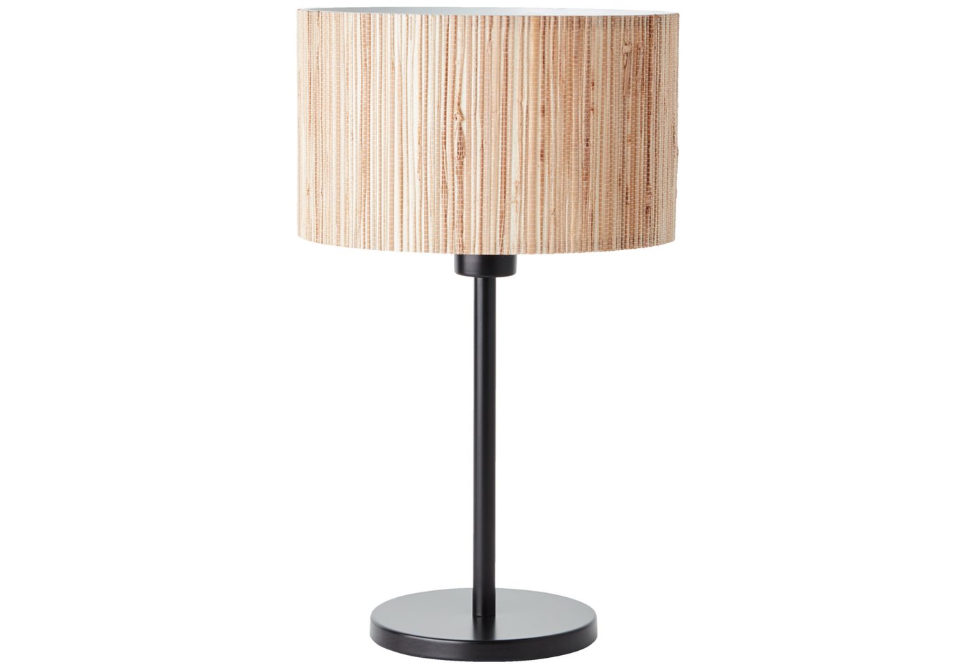 Lightbox Tischleuchte, ohne Leuchtmittel, Nachttischlampe, 41 cm Höhe, Ø 25 cm, E27, max. 52 W, Seegras