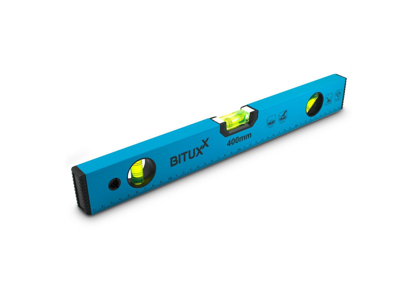 Bituxx Wasserwaage Aluminium mit Magneten Set 10cm / 40cm / 60cm / 100cm, (Spar-Set, MS-19475) Bild 3