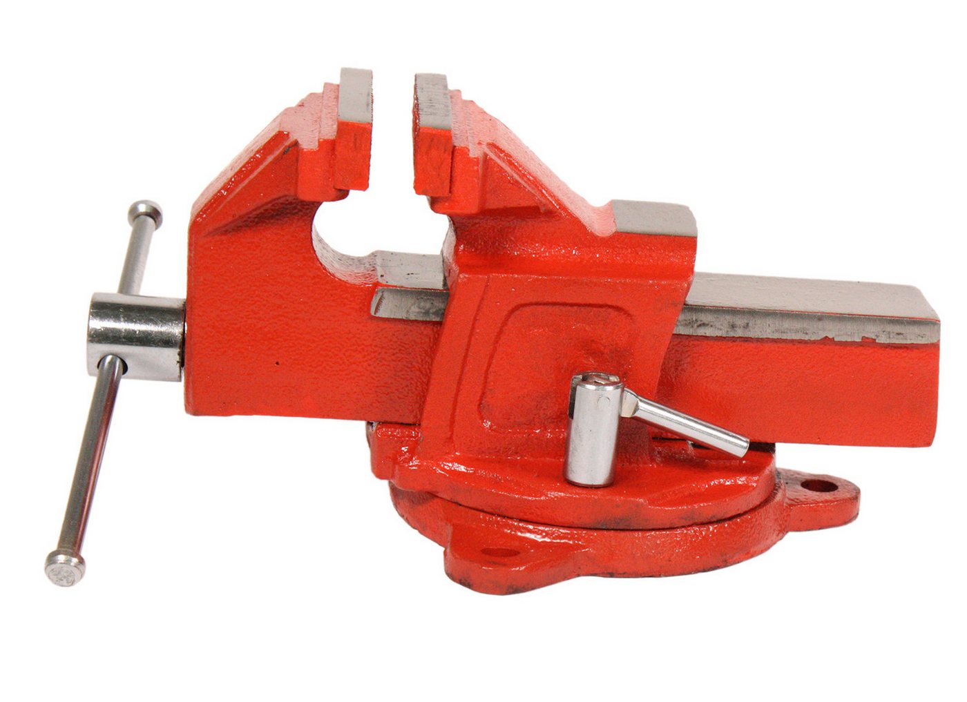 WELDINGER Schraubstock Schraubstock eco 80 mm Backenbreite 360° drehbar Stahl geschmiedet, 1-St., 80 mm, 360° drehbar, integrierter Ambossfläche Bild 4