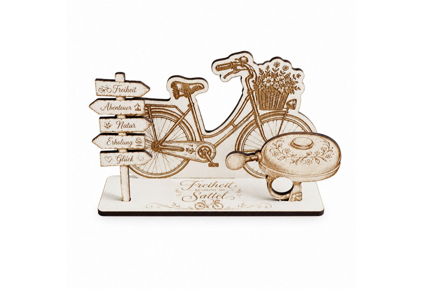 Dekolando Geschenkkarte Geldgeschenk Fahrrad mit Klingel Geschenkidee für Radfahrer 15 x 8 cm