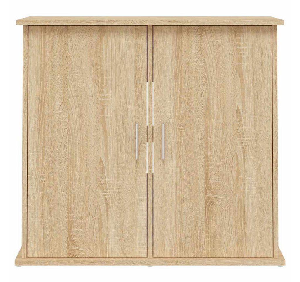 furnicato Aquariumunterschrank Aquariumständer 81 x 36 x 73 cm Sonoma-Eiche Aquarienschrank mit 4 Fächern und Stauraum für dein Zubehör Bild 2