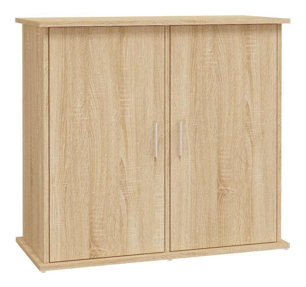 furnicato Aquariumunterschrank Aquariumständer 81 x 36 x 73 cm Sonoma-Eiche Aquarienschrank mit 4 Fächern und Stauraum für dein Zubehör Bild 5