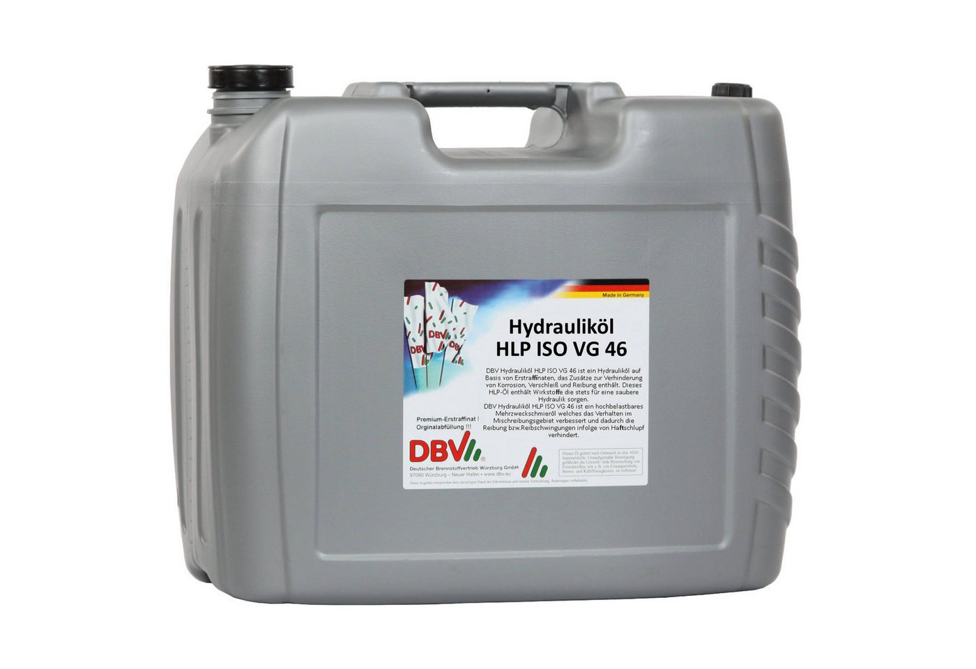 DBV Motoröl DBV-Hydrauliköl HLP ISO VG 46 20-Liter-Kanister