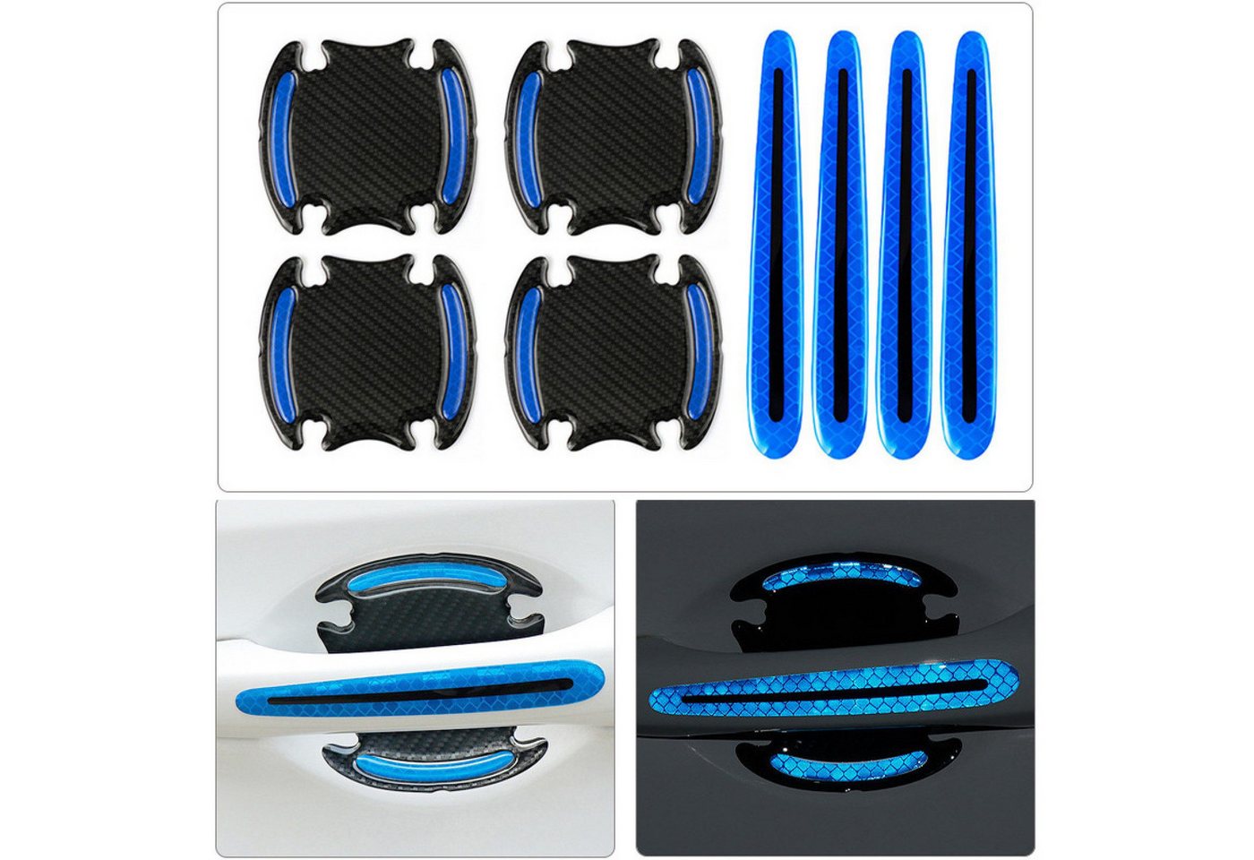 FELIXLEO Aufkleber Aufkleber Universal Auto Türgriff Lackschutzfolie selbstklebend, (16tlg) Bild 2