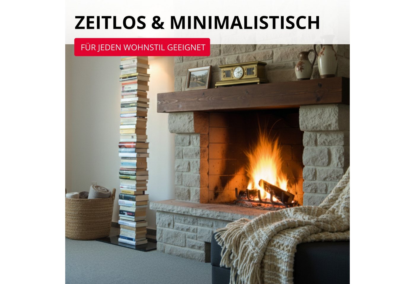 Radius Bücherturm Booksbaum 2 mit Standfuß groß Bild 2