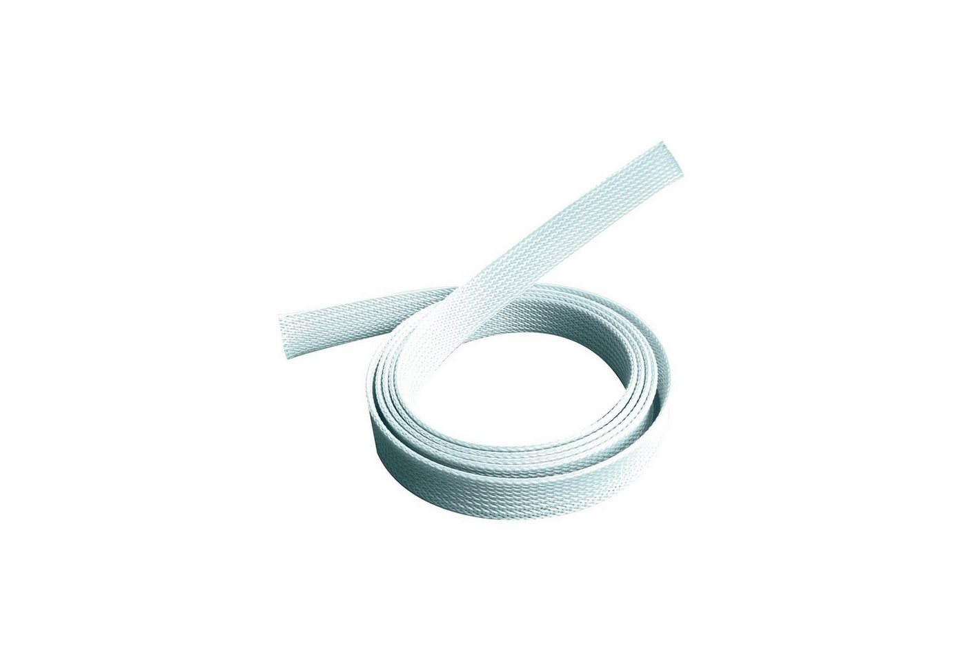 PureMounts Geflechtschlauch PureMounts® - Kabelschlauch PM-ZCCS-SOCKS-20W Polyester 1,80m Weiß