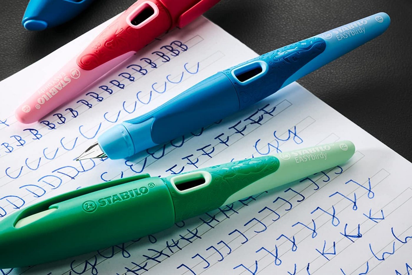 STABILO Malstift EASYbirdy ergonomischer Schulfüller - Feder A - Linkshänder - 3D Wildl Bild 3
