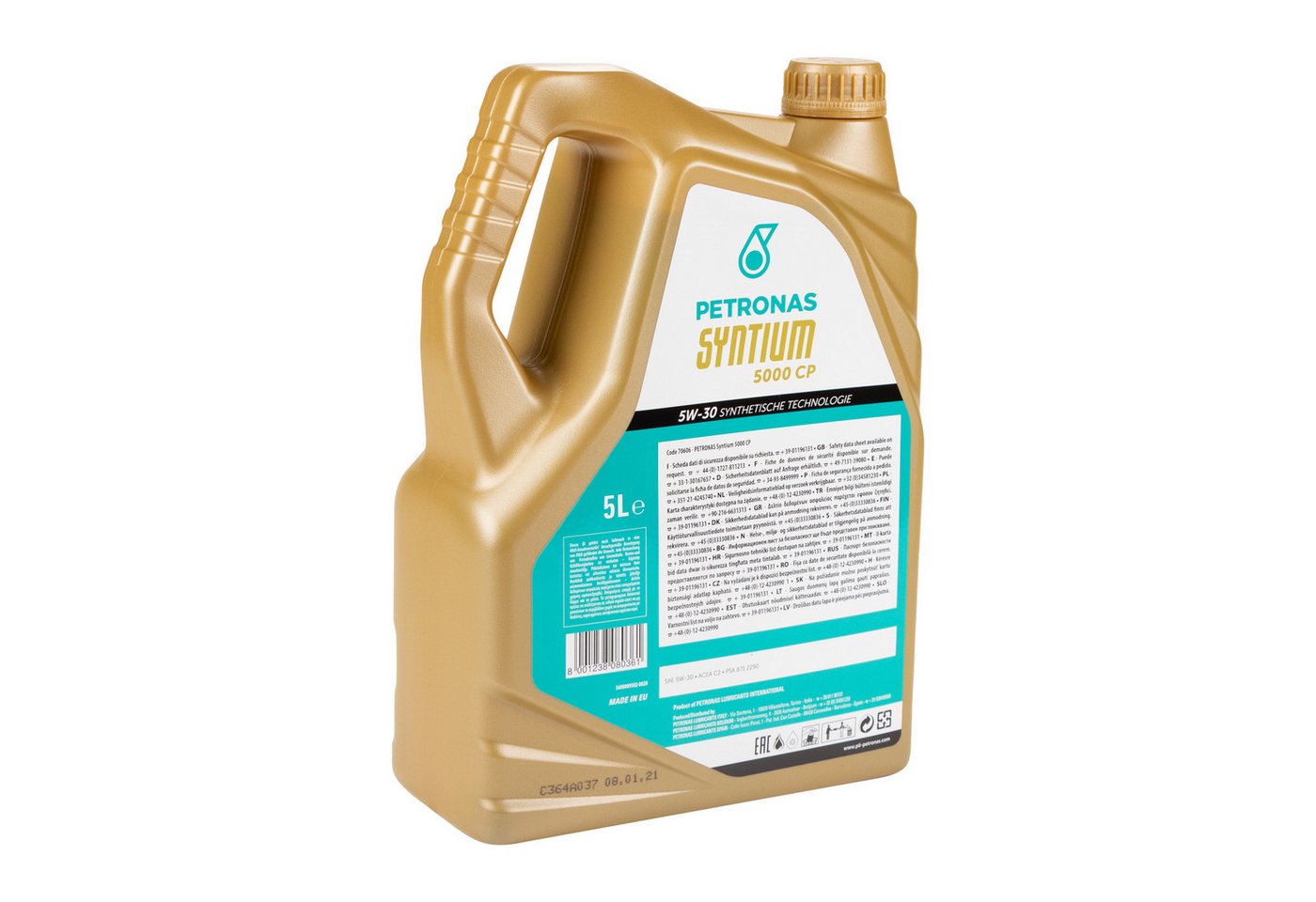 Petronas Motoröl Petronas Syntium 5000 CP Motoröl Öl 5W30 5L C2 SN PSA B71 2290 RN0700