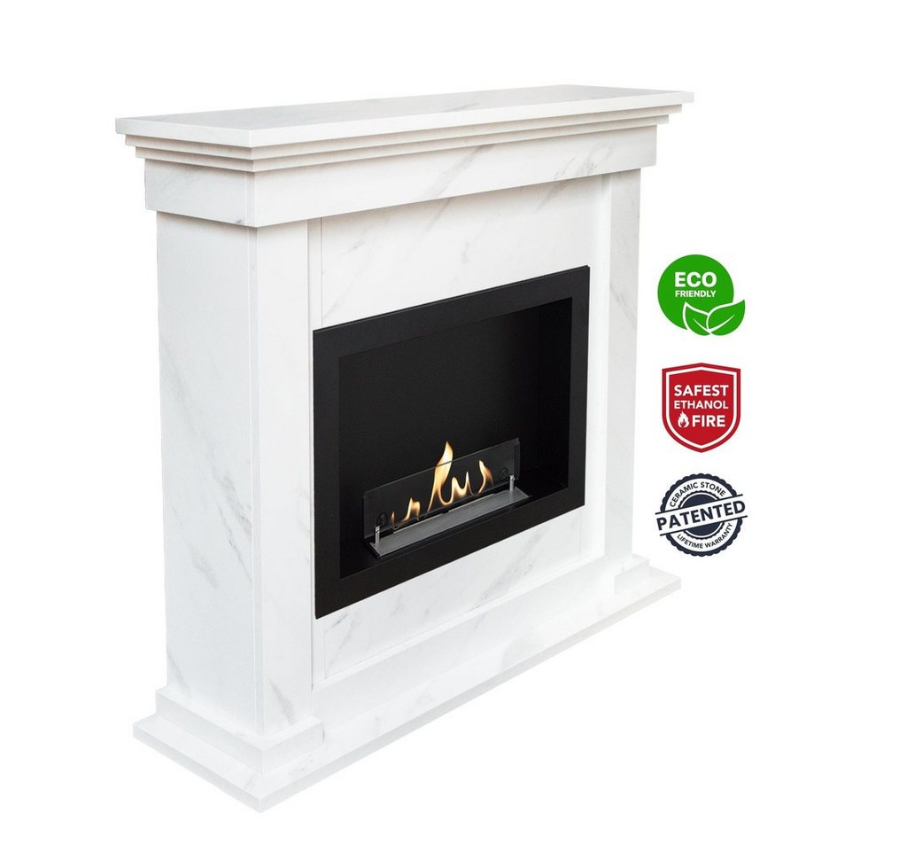 XARALYN Echtfeuer-Dekokamin Ethanol-Kamin - Flex - Holz - 1,5 kW Heizung (2-St)